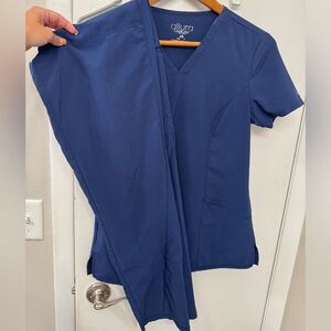 Allura by Cherokee scrub set in navy xs top and bottom